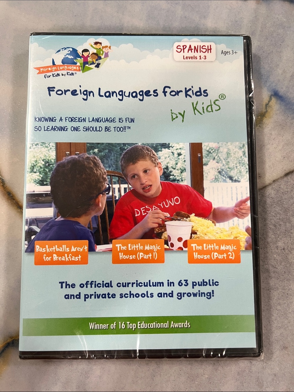 Foreign Languages for Kids Spanish Levels 1-3 - Blue Educational DVD